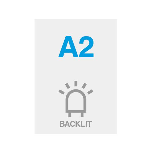 Tisk na plakátovou folii prosvětlenou A2 275g/m² satinovaný povrch