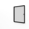 Interiérová vitrína Economy 2xA4 - plechová záda, černá - 31