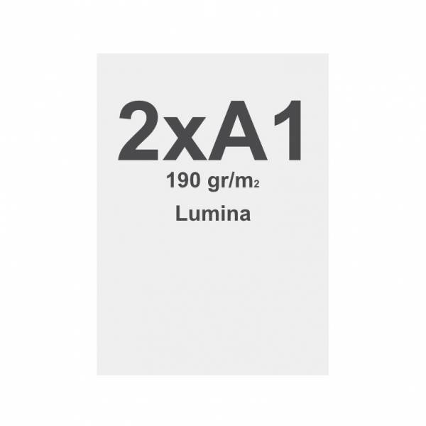 Tisk na materiál Lumina pro textilní vypínací rám  190g/m2  2x A1