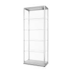 Skleněná produktová vitrína 800x2000x400mm, 2x protilehlé dveře,LED osvětlení